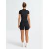 imageTrendy Queen Womens 2 Piece Workout Sets Short Matching Lounge Sets Summer Clothes Going Out Gym OutfitsBlack