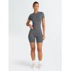 imageTrendy Queen Womens 2 Piece Workout Sets Short Matching Lounge Sets Summer Clothes Going Out Gym OutfitsDarkgrey