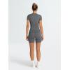 imageTrendy Queen Womens 2 Piece Workout Sets Short Matching Lounge Sets Summer Clothes Going Out Gym OutfitsDarkgrey