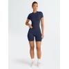imageTrendy Queen Womens 2 Piece Workout Sets Short Matching Lounge Sets Summer Clothes Going Out Gym OutfitsNavyblue