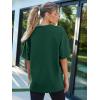 imageTrendy Queen Womens Fashion Workout T Shirts Athletic Plus Size Tops Summer Trendy Clothes 2025 Short Sleeve Spring TeeDarkgreen