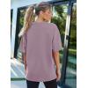 imageTrendy Queen Womens Fashion Workout T Shirts Athletic Plus Size Tops Summer Trendy Clothes 2025 Short Sleeve Spring TeeDarkpink