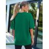 imageTrendy Queen Womens Fashion Workout T Shirts Athletic Plus Size Tops Summer Trendy Clothes 2025 Short Sleeve Spring TeeGreen