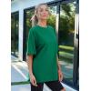 imageTrendy Queen Womens Fashion Workout T Shirts Athletic Plus Size Tops Summer Trendy Clothes 2025 Short Sleeve Spring TeeGreen
