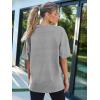 imageTrendy Queen Womens Fashion Workout T Shirts Athletic Plus Size Tops Summer Trendy Clothes 2025 Short Sleeve Spring TeeGrey