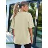 imageTrendy Queen Womens Fashion Workout T Shirts Athletic Plus Size Tops Summer Trendy Clothes 2025 Short Sleeve Spring TeeLightyellow