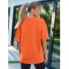 imageTrendy Queen Womens Fashion Workout T Shirts Athletic Plus Size Tops Summer Trendy Clothes 2025 Short Sleeve Spring TeeOrange