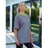 imageTrendy Queen Womens Fashion Workout T Shirts Athletic Plus Size Tops Summer Trendy Clothes 2025 Short Sleeve Spring TeeSepinkgreen