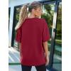 imageTrendy Queen Womens Fashion Workout T Shirts Athletic Plus Size Tops Summer Trendy Clothes 2025 Short Sleeve Spring TeeWinered