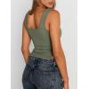 imageTrendy Queen Womens Going Out Crop Tops Backless Tank Tops Summer Y2k Teen Girls Basics Cute ClothesArmygreen
