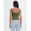 imageTrendy Queen Womens Going Out Crop Tops Backless Tank Tops Summer Y2k Teen Girls Basics Cute ClothesArmygreen
