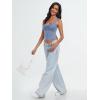 imageTrendy Queen Womens Going Out Crop Tops Backless Tank Tops Summer Y2k Teen Girls Basics Cute ClothesAshblue