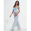 imageTrendy Queen Womens Going Out Crop Tops Backless Tank Tops Summer Y2k Teen Girls Basics Cute ClothesBabyblue