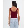 imageTrendy Queen Womens Going Out Crop Tops Backless Tank Tops Summer Y2k Teen Girls Basics Cute ClothesBurgundy