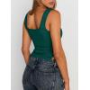 imageTrendy Queen Womens Going Out Crop Tops Backless Tank Tops Summer Y2k Teen Girls Basics Cute ClothesDarkgreen