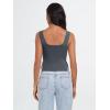 imageTrendy Queen Womens Going Out Crop Tops Backless Tank Tops Summer Y2k Teen Girls Basics Cute ClothesDarkgrey