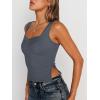 imageTrendy Queen Womens Going Out Crop Tops Backless Tank Tops Summer Y2k Teen Girls Basics Cute ClothesDarkgrey