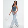 imageTrendy Queen Womens Going Out Crop Tops Backless Tank Tops Summer Y2k Teen Girls Basics Cute ClothesHazeblue