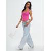 imageTrendy Queen Womens Going Out Crop Tops Backless Tank Tops Summer Y2k Teen Girls Basics Cute ClothesHotpink