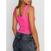 imageTrendy Queen Womens Going Out Crop Tops Backless Tank Tops Summer Y2k Teen Girls Basics Cute ClothesNeonpink