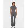 imageTrendy Queen Lounge Sets For Women 2 Piece Casual Y2K Outfits Short Sleeve Cropped Tops Fold Over Flare Pants TracksuitsDarkgrey