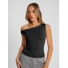 imageTrendy Queen Womens Off The Shoulder Tops Summer Shirts Going Out Crop Tank Top Y2K T Corset Tube Cute Fashion OutfitsBlack