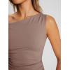 imageTrendy Queen Womens Off The Shoulder Tops Summer Shirts Going Out Crop Tank Top Y2K T Corset Tube Cute Fashion OutfitsCoffee Grey