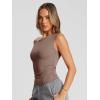 imageTrendy Queen Womens Off The Shoulder Tops Summer Shirts Going Out Crop Tank Top Y2K T Corset Tube Cute Fashion OutfitsCoffee Grey