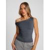imageTrendy Queen Womens Off The Shoulder Tops Summer Shirts Going Out Crop Tank Top Y2K T Corset Tube Cute Fashion OutfitsGrey