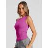 imageTrendy Queen Womens Off The Shoulder Tops Summer Shirts Going Out Crop Tank Top Y2K T Corset Tube Cute Fashion OutfitsHot Pink