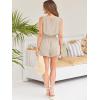 imageTrendy Queen Womens Summer 2 Piece Outfits Short Sets Matching Sleeveless Tank Top High Waisted Shorts with PocketsBeige
