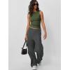 imageTrendy Queen Women Going Out Casual Tank Tops Spring Summer Basic Cute 2025 Sleeveless Shirt Y2K Fashion Outfit ClothesArmy Green