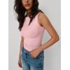 imageTrendy Queen Women Going Out Casual Tank Tops Spring Summer Basic Cute 2025 Sleeveless Shirt Y2K Fashion Outfit ClothesPink