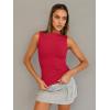 imageTrendy Queen Women Going Out Casual Tank Tops Spring Summer Basic Cute 2025 Sleeveless Shirt Y2K Fashion Outfit ClothesRed