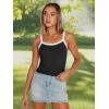 imageTrendy Queen Womens Camisole Tank Tops Sleeveless Racerback Cropped Cami Slim Fitted Tops Casual Summer Outifts 2024Black