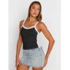 imageTrendy Queen Womens Camisole Tank Tops Sleeveless Racerback Cropped Cami Slim Fitted Tops Casual Summer Outifts 2024Black