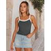 imageTrendy Queen Womens Camisole Tank Tops Sleeveless Racerback Cropped Cami Slim Fitted Tops Casual Summer Outifts 2024Gray