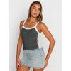 imageTrendy Queen Womens Camisole Tank Tops Sleeveless Racerback Cropped Cami Slim Fitted Tops Casual Summer Outifts 2024Gray
