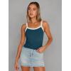 imageTrendy Queen Womens Camisole Tank Tops Sleeveless Racerback Cropped Cami Slim Fitted Tops Casual Summer Outifts 2024Hazeblue