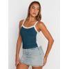 imageTrendy Queen Womens Camisole Tank Tops Sleeveless Racerback Cropped Cami Slim Fitted Tops Casual Summer Outifts 2024Hazeblue