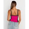 imageTrendy Queen Womens Camisole Tank Tops Sleeveless Racerback Cropped Cami Slim Fitted Tops Casual Summer Outifts 2024Hotpink