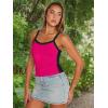 imageTrendy Queen Womens Camisole Tank Tops Sleeveless Racerback Cropped Cami Slim Fitted Tops Casual Summer Outifts 2024Hotpink