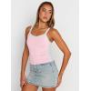imageTrendy Queen Womens Camisole Tank Tops Sleeveless Racerback Cropped Cami Slim Fitted Tops Casual Summer Outifts 2024Lightpink