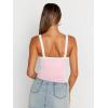 imageTrendy Queen Womens Camisole Tank Tops Sleeveless Racerback Cropped Cami Slim Fitted Tops Casual Summer Outifts 2024Lightpink