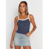 imageTrendy Queen Womens Camisole Tank Tops Sleeveless Racerback Cropped Cami Slim Fitted Tops Casual Summer Outifts 2024Navy