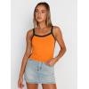 imageTrendy Queen Womens Camisole Tank Tops Sleeveless Racerback Cropped Cami Slim Fitted Tops Casual Summer Outifts 2024Orange