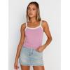imageTrendy Queen Womens Camisole Tank Tops Sleeveless Racerback Cropped Cami Slim Fitted Tops Casual Summer Outifts 2024Pink