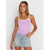 imageTrendy Queen Womens Camisole Tank Tops Sleeveless Racerback Cropped Cami Slim Fitted Tops Casual Summer Outifts 2024Purple