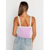imageTrendy Queen Womens Camisole Tank Tops Sleeveless Racerback Cropped Cami Slim Fitted Tops Casual Summer Outifts 2024Purple