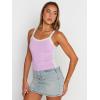 imageTrendy Queen Womens Camisole Tank Tops Sleeveless Racerback Cropped Cami Slim Fitted Tops Casual Summer Outifts 2024Purple
